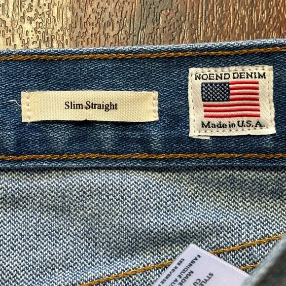 NEW NOEND DENIM Slim Straight Button Fly Jeans SZ 28 - Picture 10 of 14